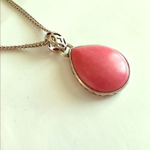 Fossil pink necklace