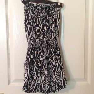 Black and white Aztec romper