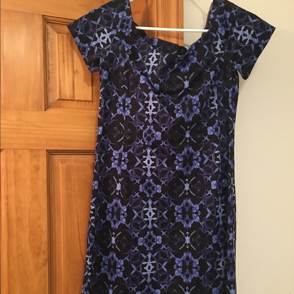Wide shoulder dress