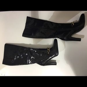 ✨Fashion Find✨Patent Leather Heel Boot