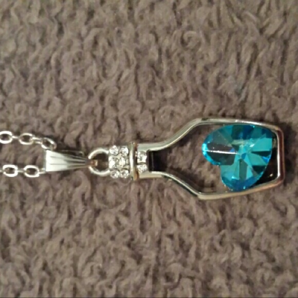 ?Silver bottle necklace?
