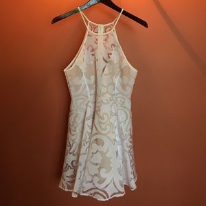 Keepsake White lined dress