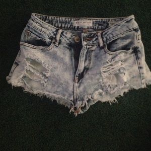 High waisted shorts