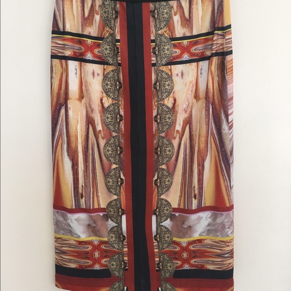 😍 Clover Canyon Marble Print Pencil Skirt XS - Picture 4 of 4