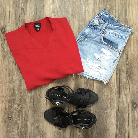 Eileen Fisher Sweaters - Red Eileen Fisher Sweater