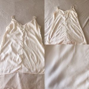 Strappy tank dress- Cream