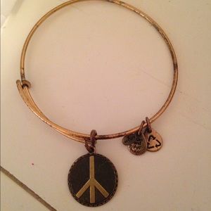 Gold Peace Alex & Ani Bracelet