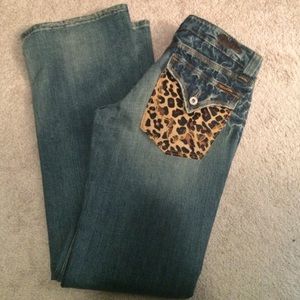 Miss me jeans with leopard pocket