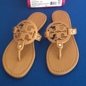 Tory Burch light brown leather sandals