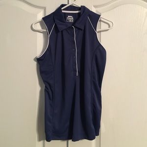 Slazenger navy collared tank Nwt