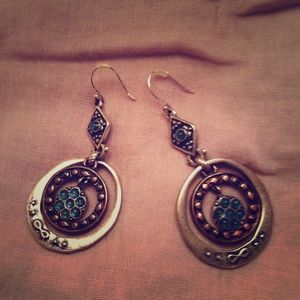 Infinity, peace earrings