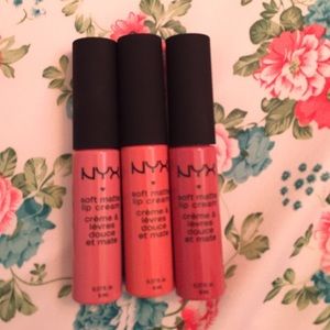 3 NYX soft matte lip cream