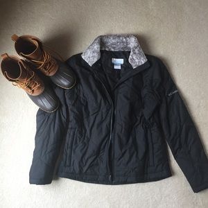 Columbia jacket with fur collar