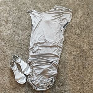 Alice+olivia grey dress