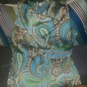 *final markdown* Paisley BR sleeveless blouse