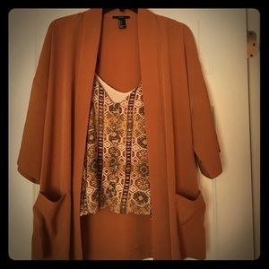 Tank top and matching cardigan