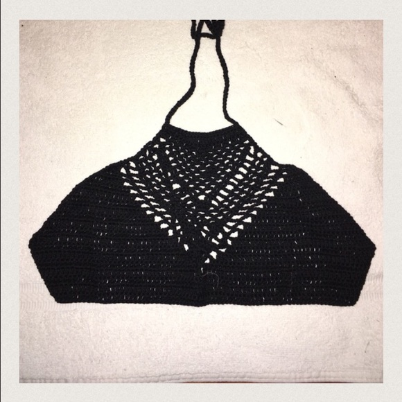 Lace Knit Bra Boho Beach Bikini Bandeau