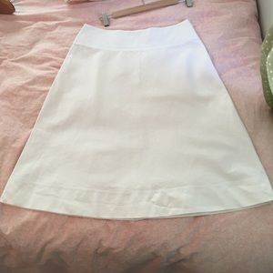 Trina Turk white a line skirt