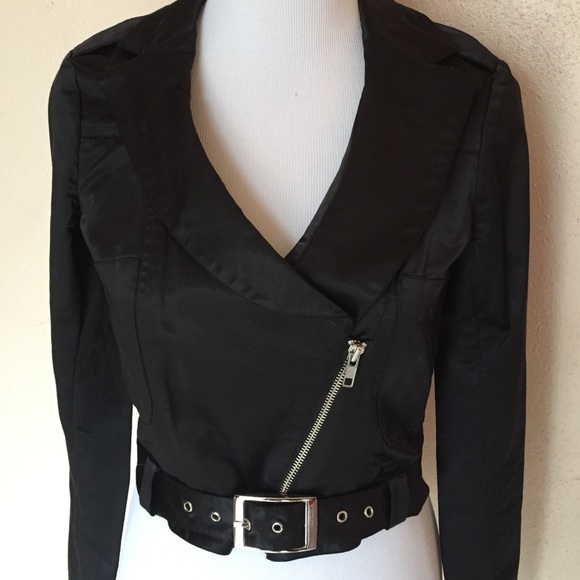 LaRok Satin Crop Jacket - Picture 1 of 3
