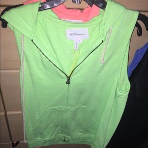 Bcbg generation hooded workout vest