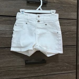 White high waisted shorts