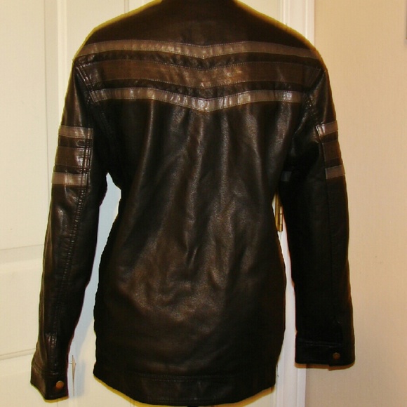 Faux Leather Black Jacket - Picture 3 of 4