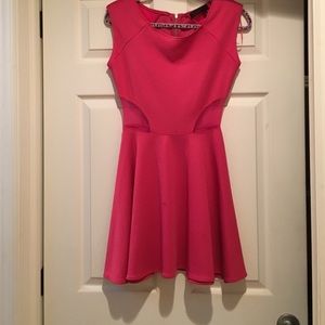 pink Guess dress with netting on sides
