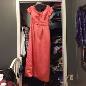 Salmon Pink Prom/Formal Dress, Size 12-14