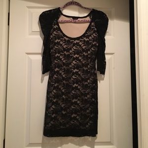 Black and Tan lace guess  dress