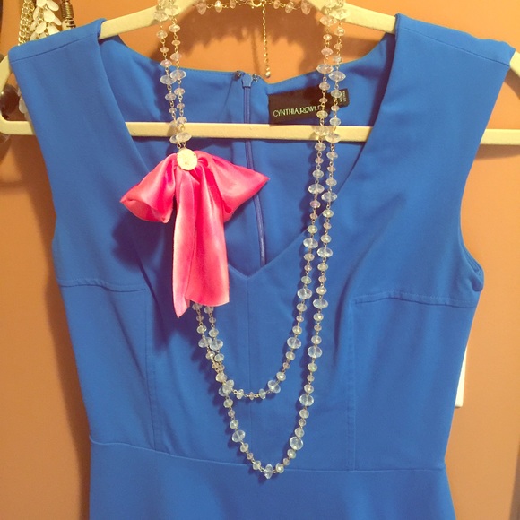 Crystal bead and silk ribbon necklace
