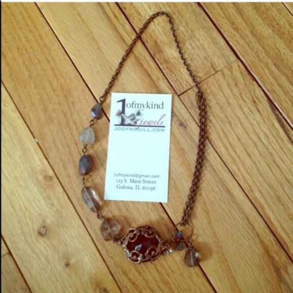 Quartz & Blue Fluorite Necklace - Picture 4 of 4