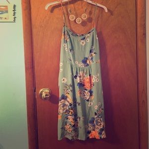Mint floral sundresses