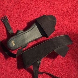 asos black platform sandals