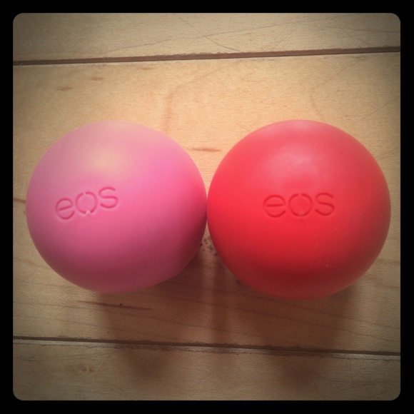Two Never Used Eos Lip Balms