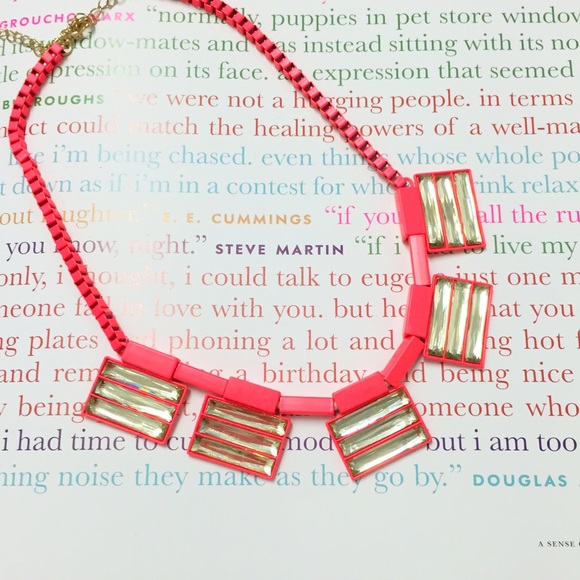 Neon Coral Necklace