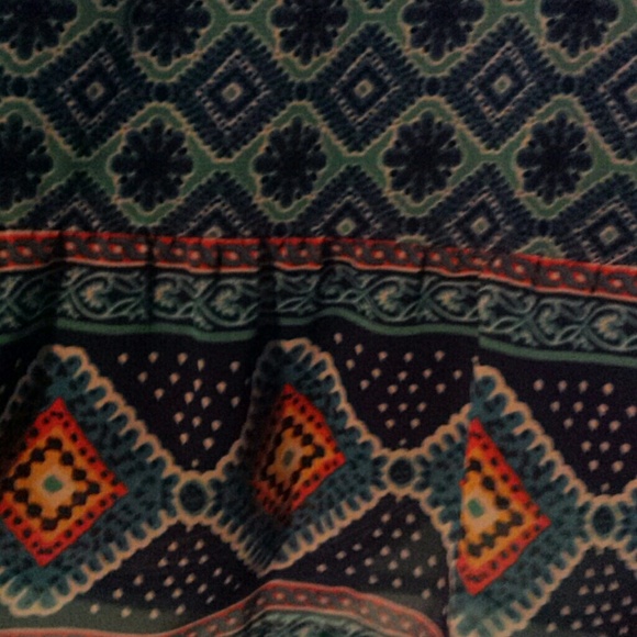 Bohemian Red camel dress Large - Picture 3 of 4