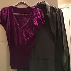 bundle of two express shirts.