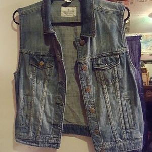J Crew jean vest