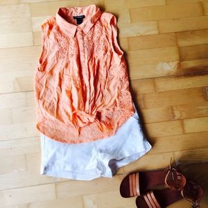 Tie front top ☀️