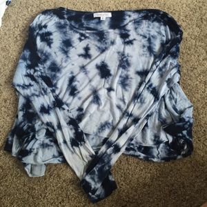 Patrons of Peace Long Sleeve Tie Dye Crop