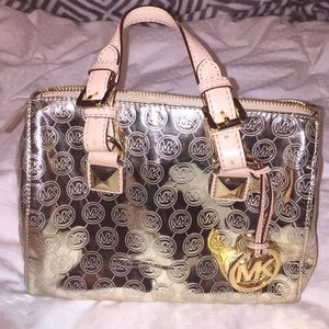 Michael Kors Gold metallic purse