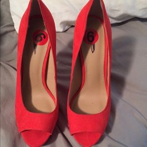 Express red heels