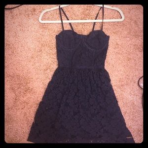 Navy blue Abercrombie and Fitch party dress