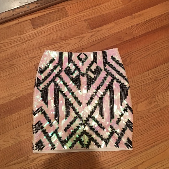 TOBI sequin skirt.