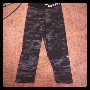 Nike pro workout pants. (Knee length)