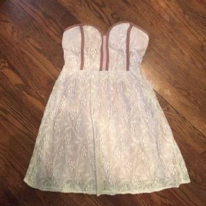 Urban Outfitters strapless lace sundress