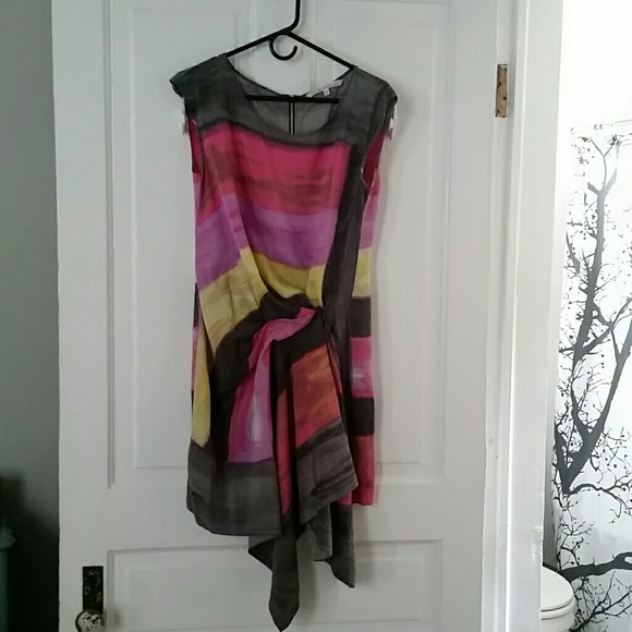 RACHEL Rachel Roy Dresses & Skirts - Rachel Roy multicolored gathered drape dress