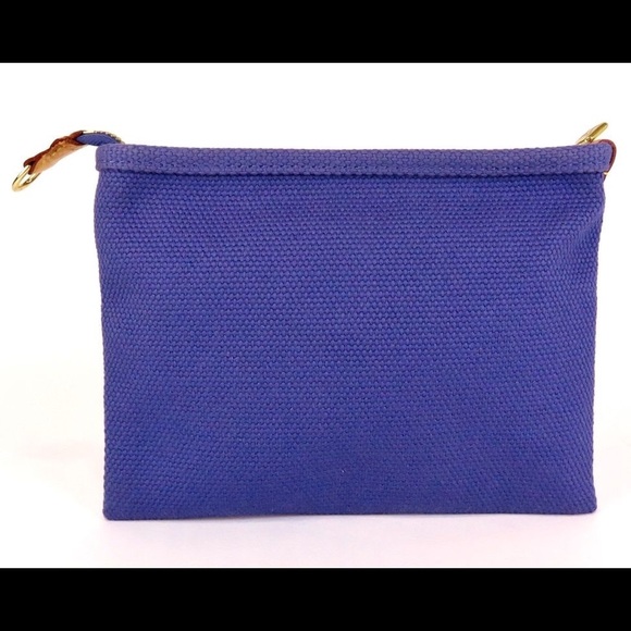 ✨Authentic Rare LOUIS VUITTON Purple Canvas Clutch Wristlet Crossbody Bag - Picture 3 of 16