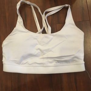 white lulu lemon sports bra