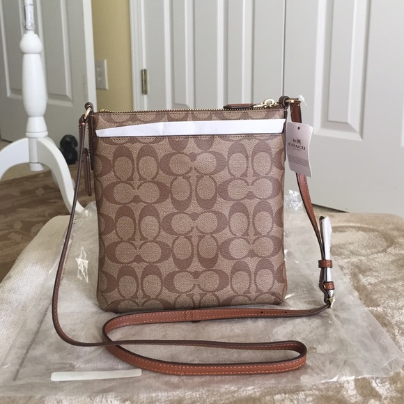 AuthenticCoach Signature North/South Crossbody Bag - Picture 2 of 4